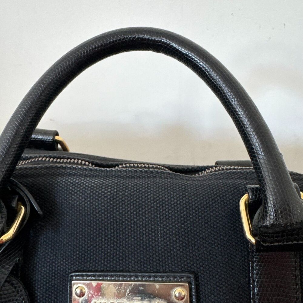 Vintage Y2K Victoria’s Secret Black Canvas Weekender Duffel Bag - Picture 10 of 16